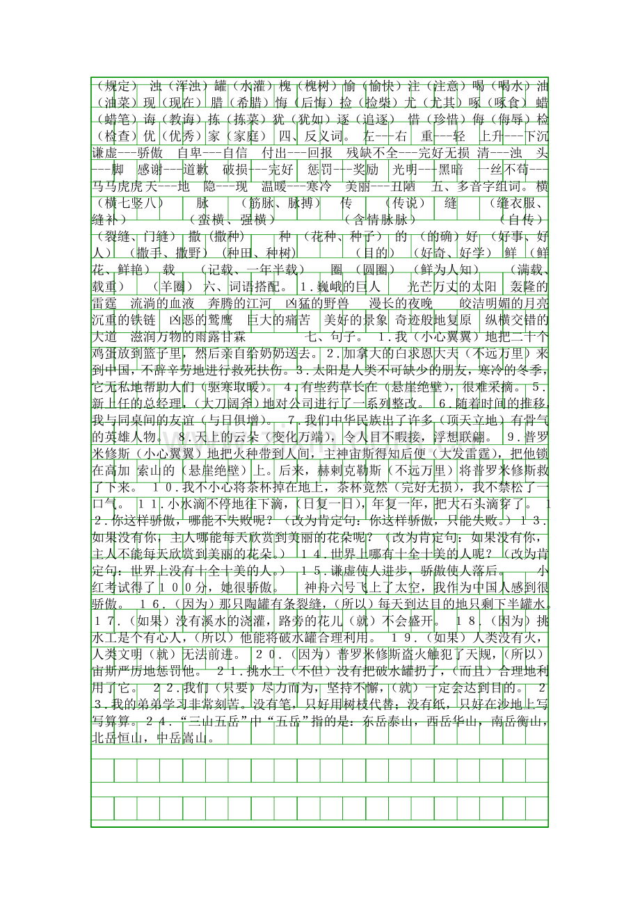 四年级语文上册期末知识点梳理3苏教版.docx_第2页