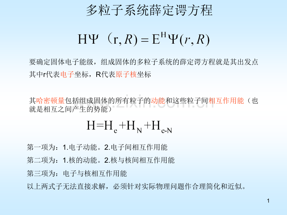 固体能带理论谢希德课本导读.pptx_第1页