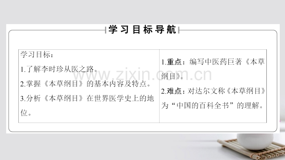 学高中历史第单元杰出的科学家第课杰出的中医药学家李时珍.pptx_第1页
