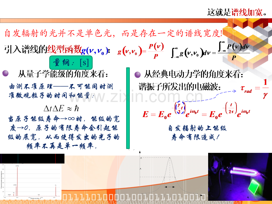 华中科技大学谱线加宽均匀加宽非均匀加宽.pptx_第2页