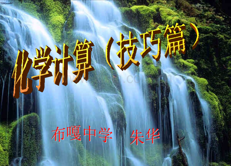 初中化学计算技巧.pptx_第1页
