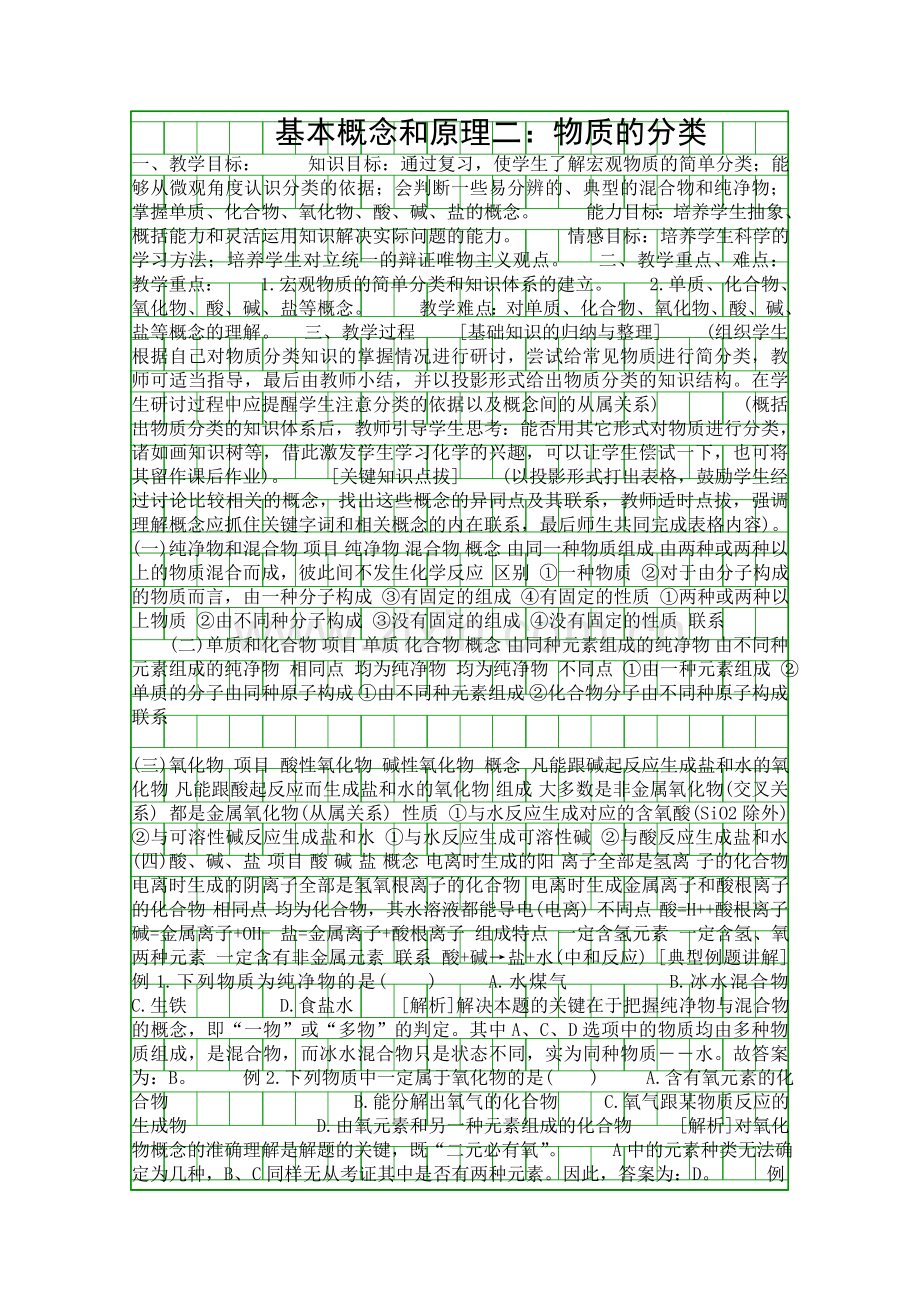 基本概念和原理二物质的分类.docx_第1页