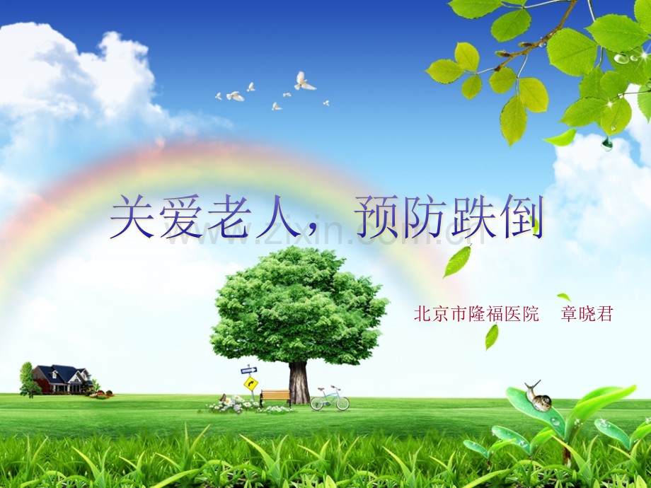 关爱老人预防跌倒.pptx_第1页
