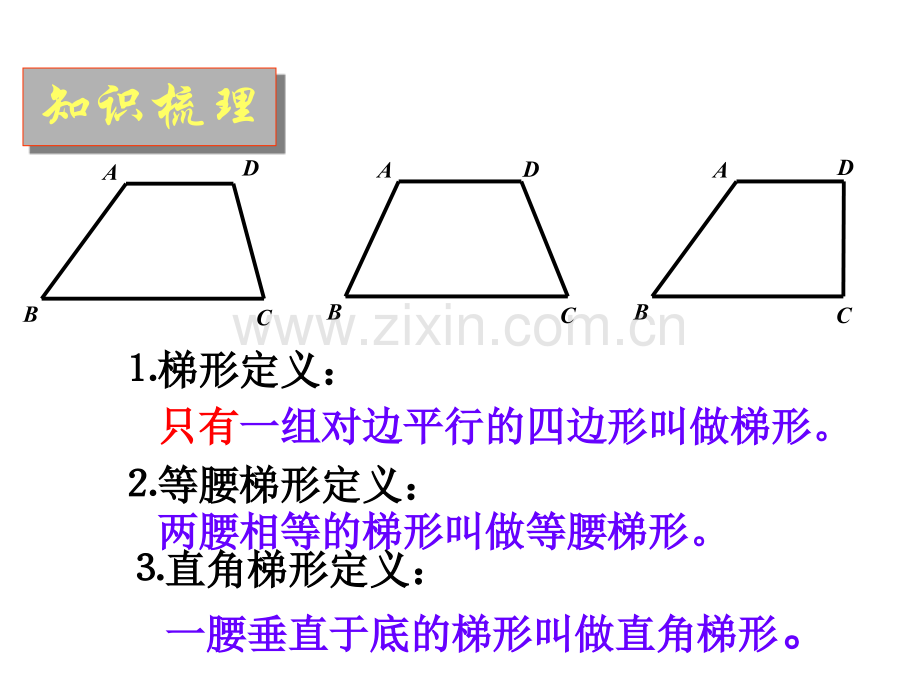 初中数学八年级下册193梯形复习.pptx_第2页