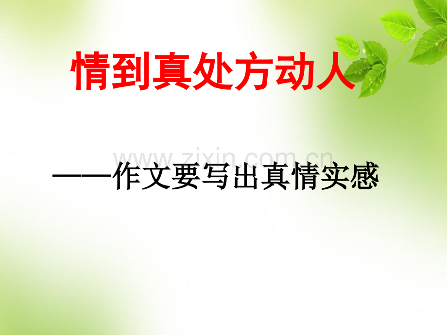 写出真情实感.pptx_第1页