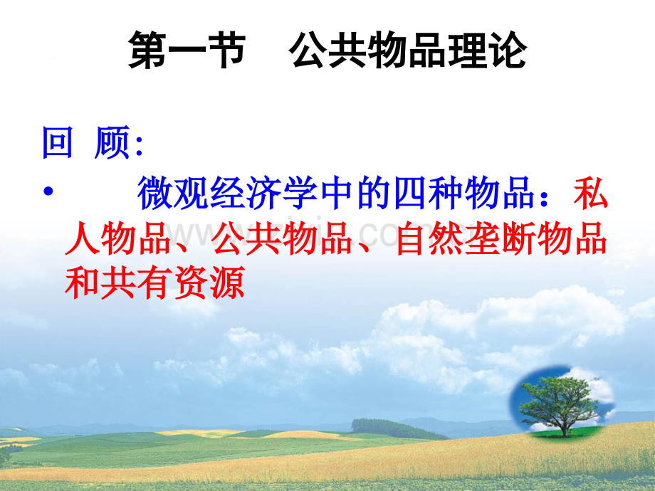 公共物品与公共选择理论分析.pptx_第1页