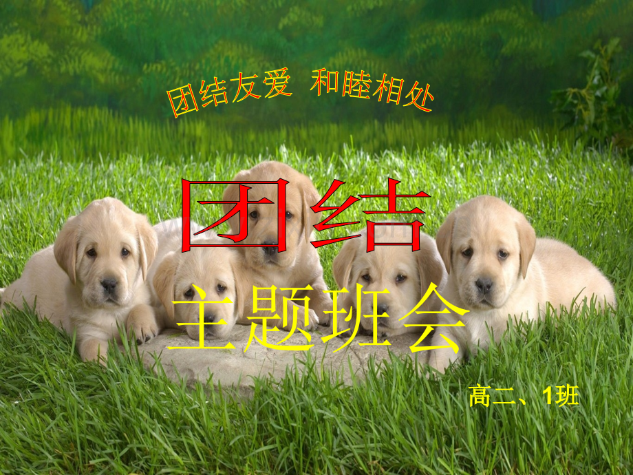 团结友爱主题班会课件.pptx_第1页