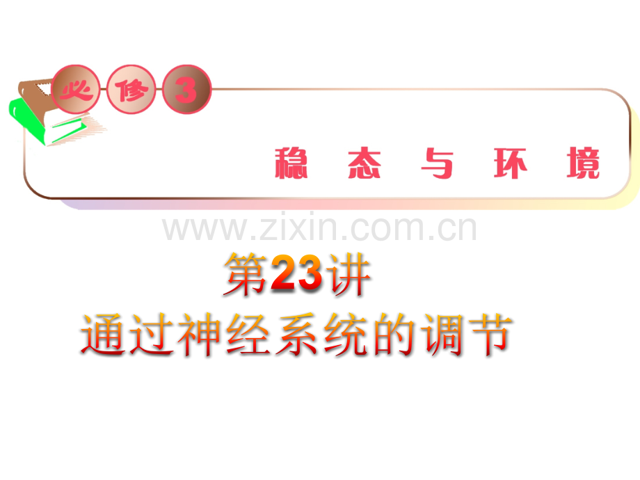 教学导航高三生物复习必修第讲通过神经系统的调节.pptx_第1页