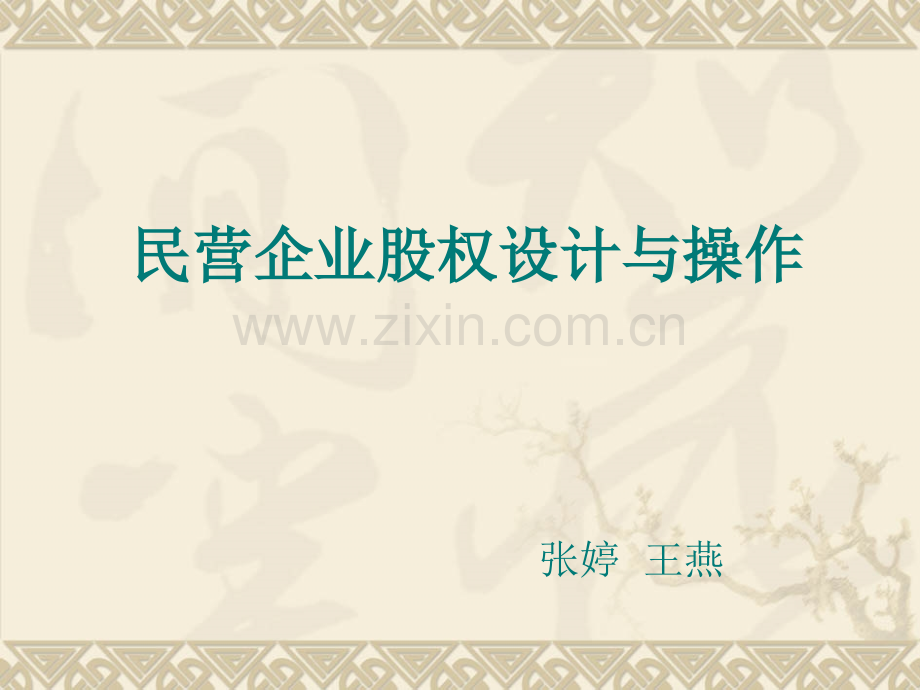 民营企业股权激励.pptx_第1页