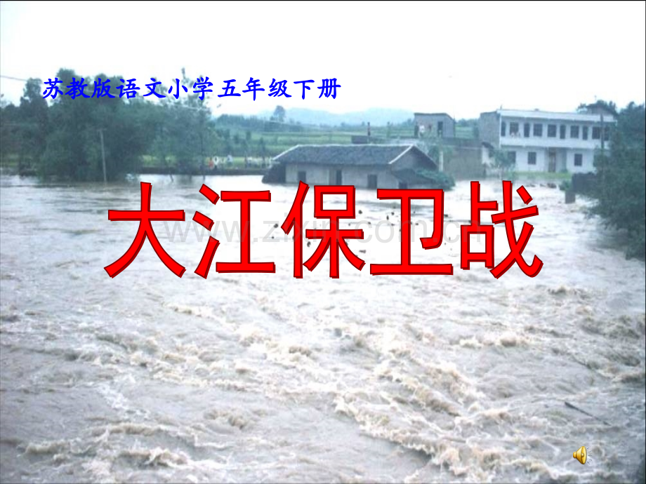 小学语文五年级下册大江保卫战.pptx_第1页