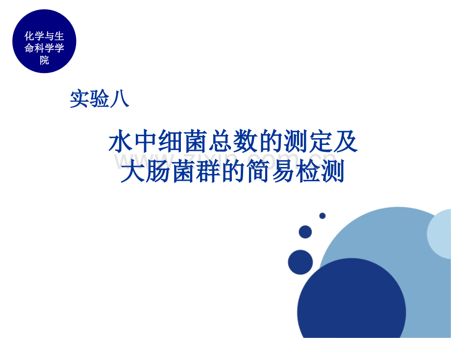 微生物学实验水中大肠菌群简易检测讲义.pptx_第1页
