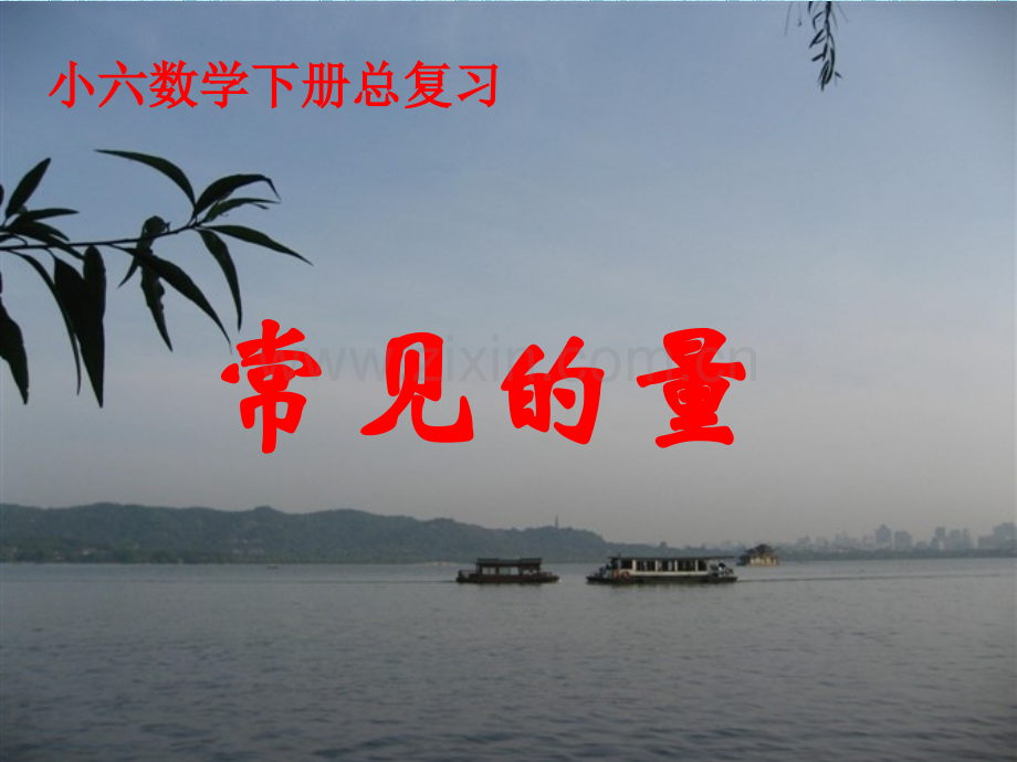 六年级下册总复习常见的量.pptx_第1页