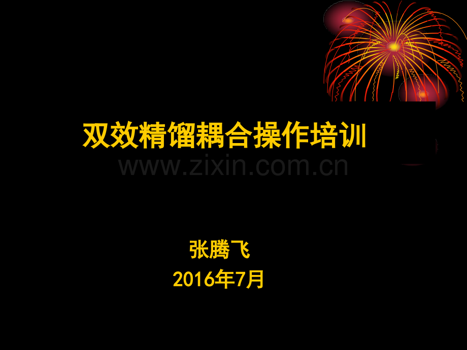 双效精馏耦合培训.pptx_第1页