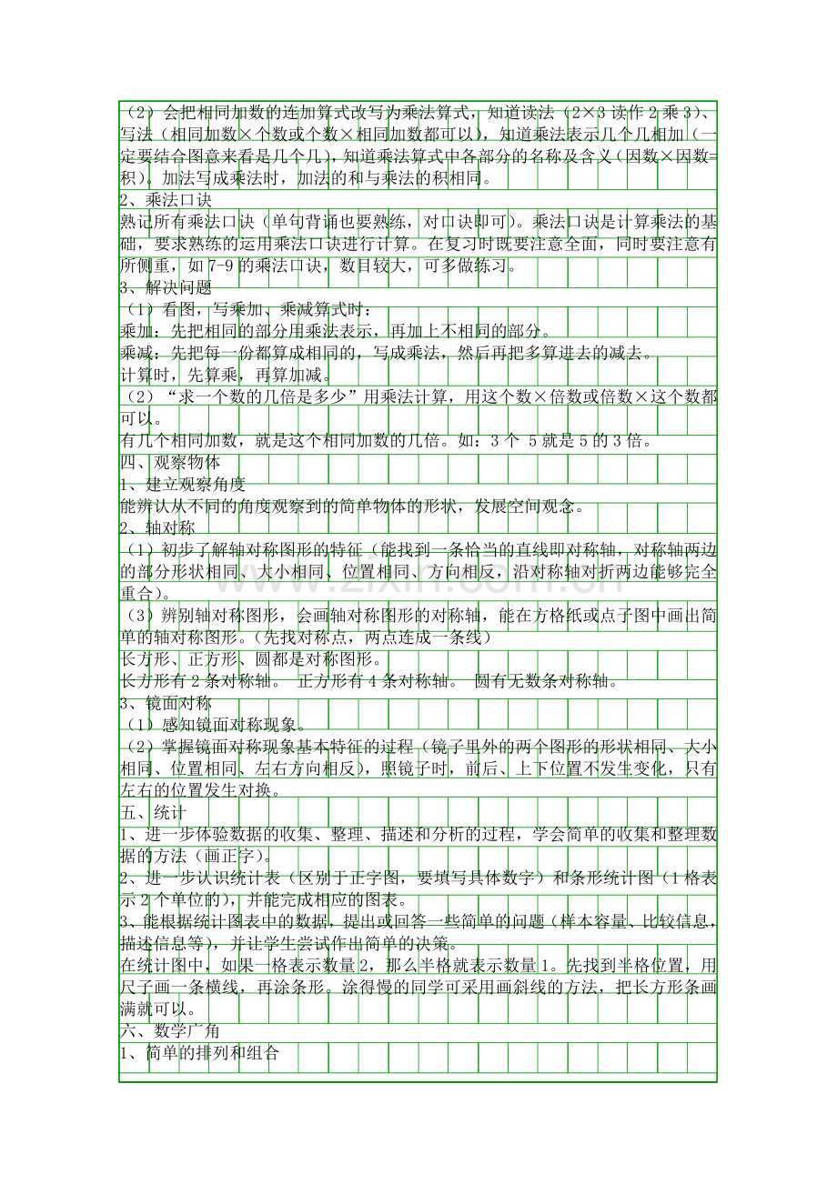 二年级数学上册期末知识点整理人教版.docx_第2页