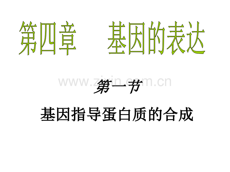 41基因知道蛋白质的合成.pptx_第1页