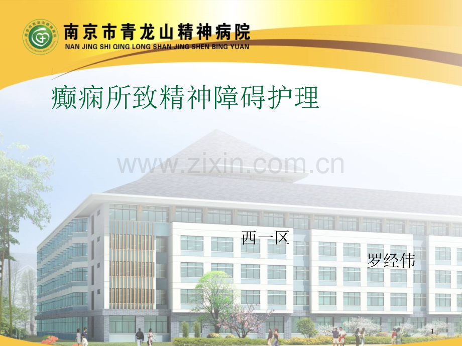 修订版癫痫所致精神障碍患者的护理查房医学.pptx_第1页