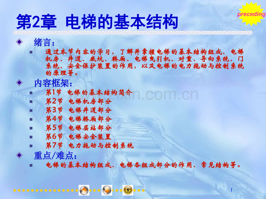 P电梯培训电梯的基本结构.pptx_第1页