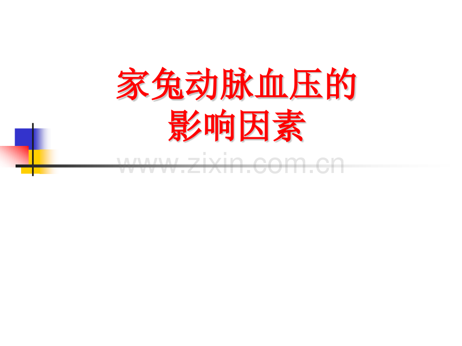 兔动脉血压的影响.pptx_第1页