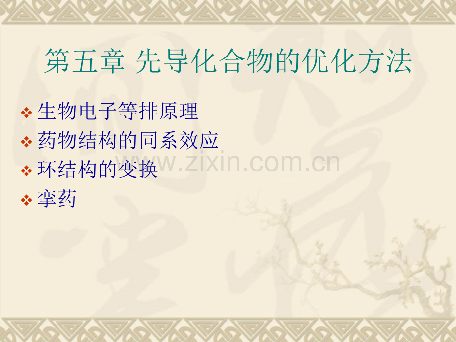 先导化合物的优化方法.pptx_第1页