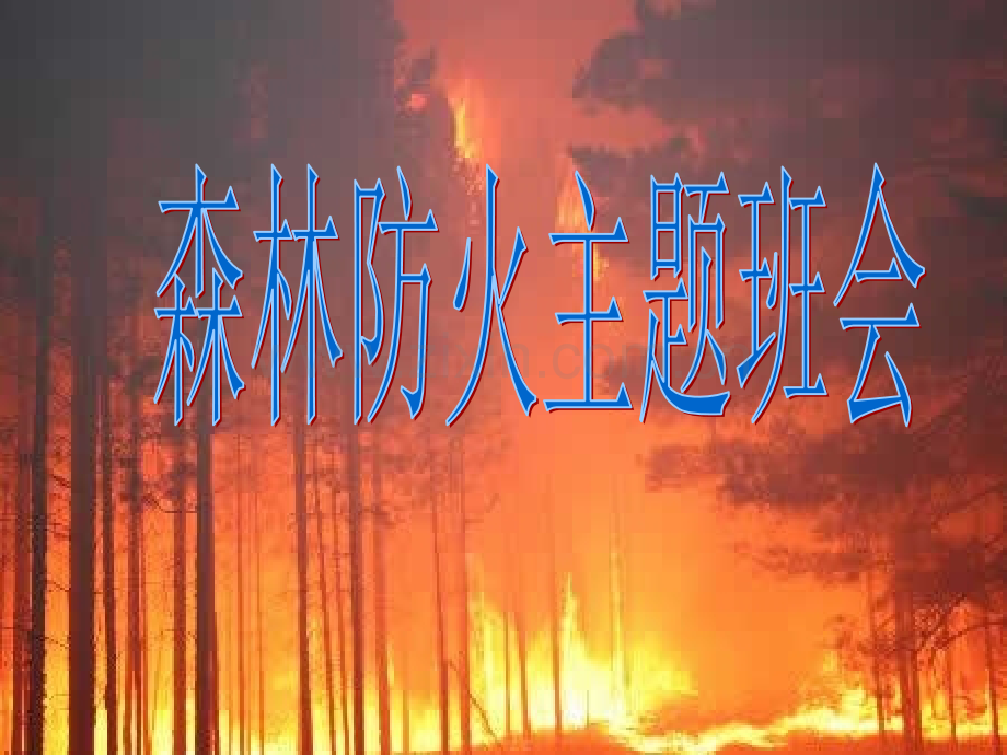 中小学森林防火主题班会.pptx_第1页