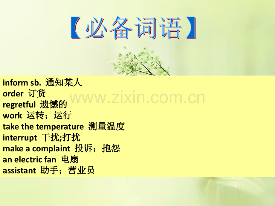 全国高考英语应用文写作训练之投诉信共21张PPT汇编.pptx_第2页