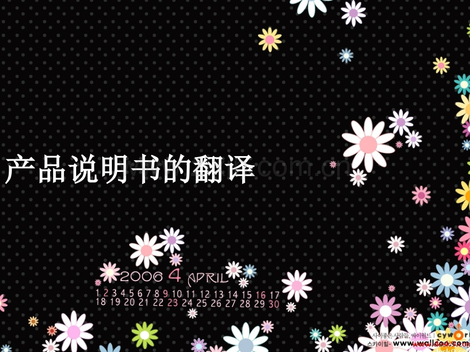 产品说明书的翻译10讲义.pptx_第1页