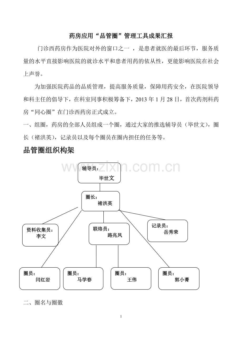A1药房品管圈管理资料.doc_第1页