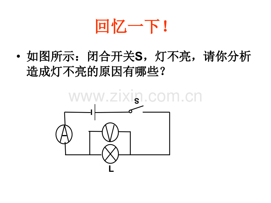 云南九级物理复习课电路故障份分析.pptx_第1页