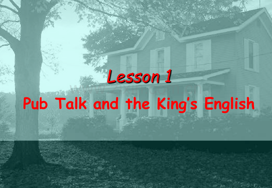 lesson1PubTalkandtheKing'sEnglish高英.pptx_第1页