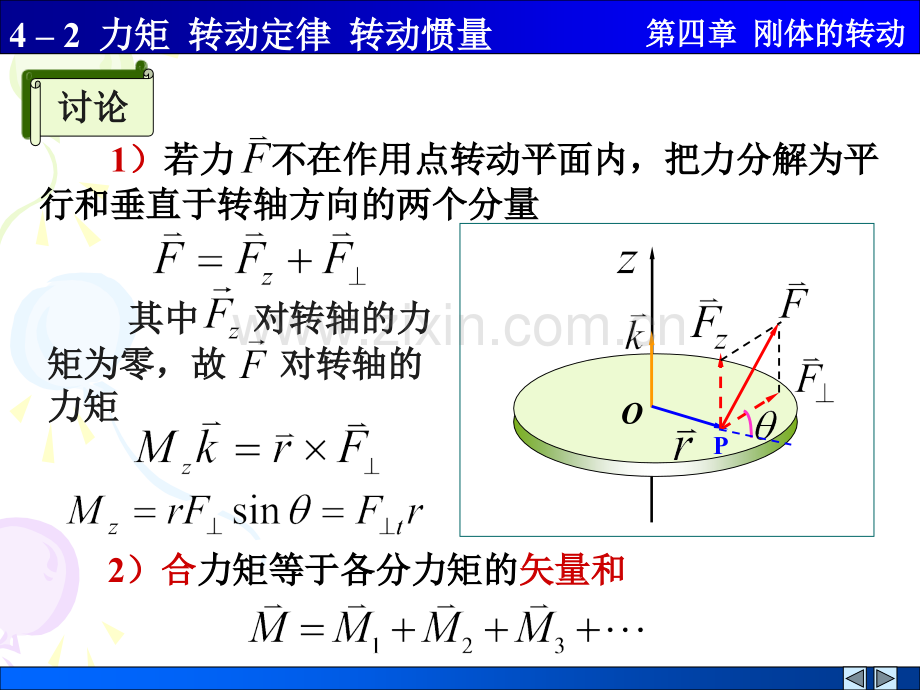 42力矩转动定律转动惯量解析.pptx_第2页