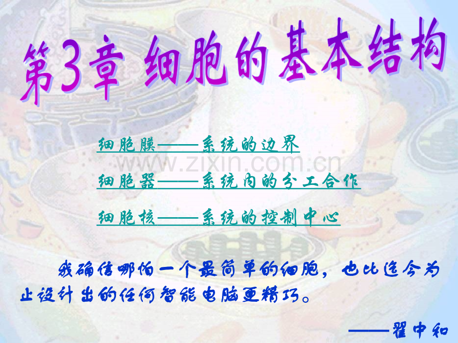 人教版名校联盟辽宁省大连市四十四中高一生物必修一细胞基本结构.pptx_第1页