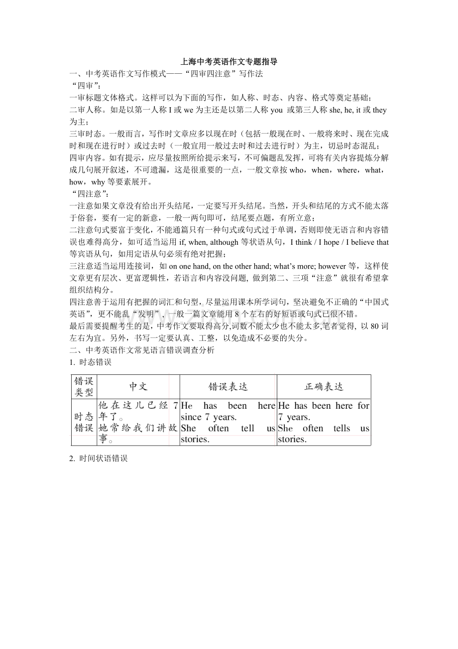 上海中考英语作文专题指导.docx_第1页