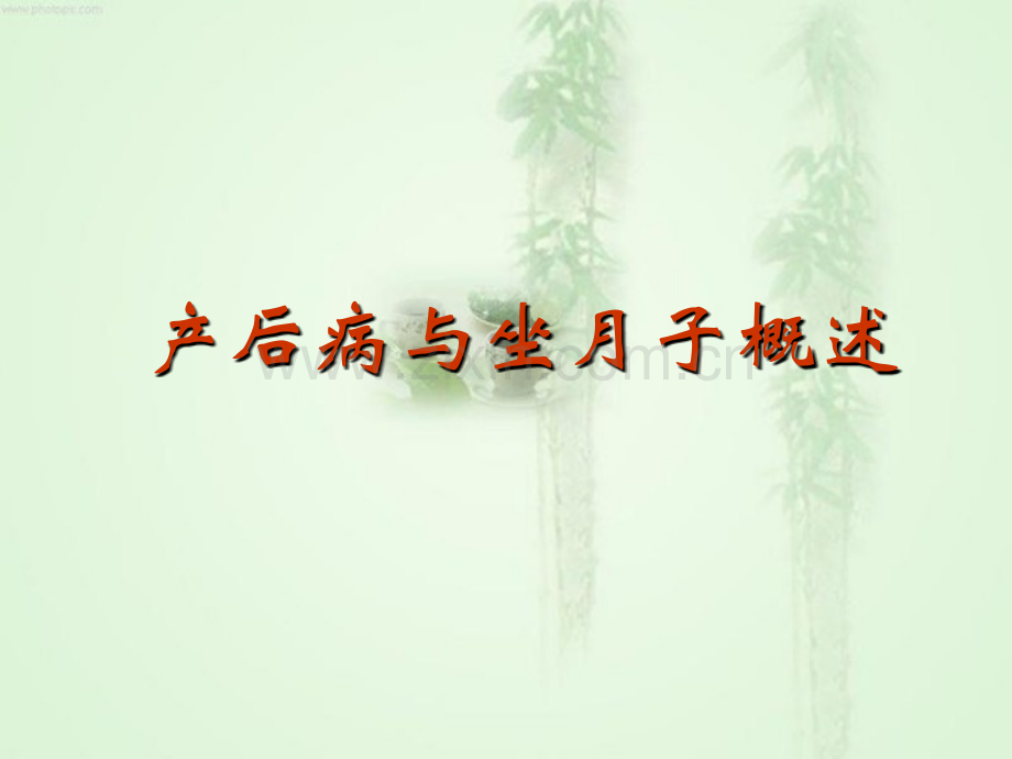 产后病与坐月子概述.pptx_第1页