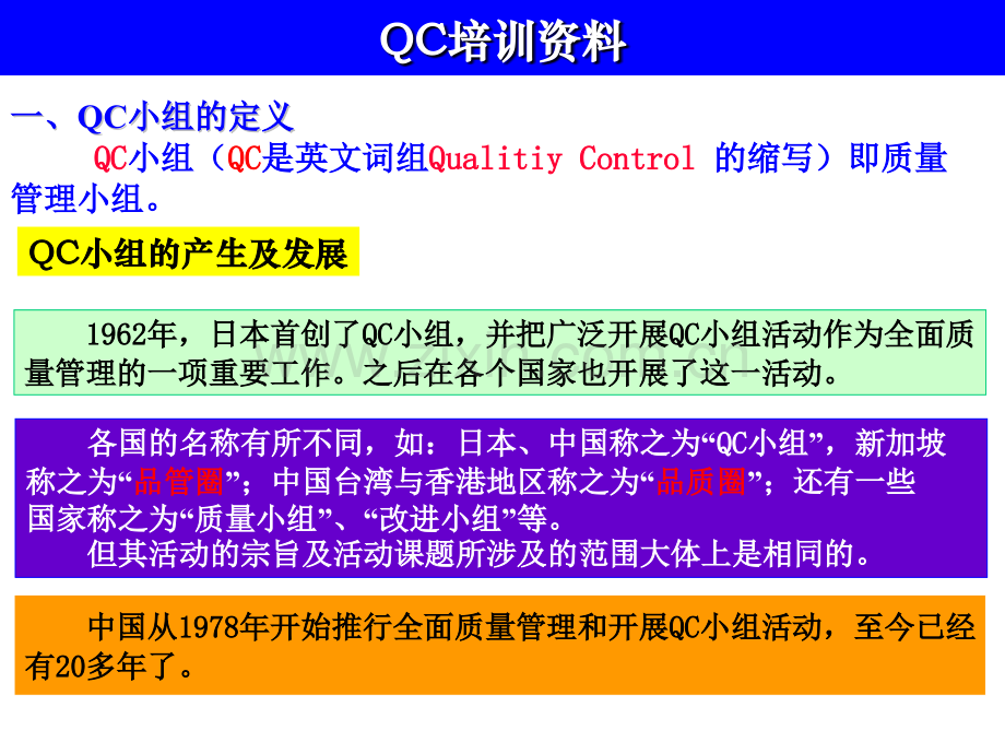 QCC基础知识培训资料部门等级.pptx_第1页