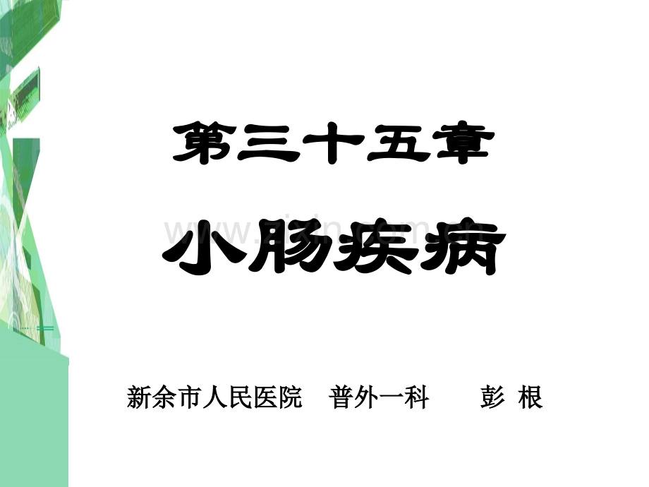 35章小肠疾病.pptx_第1页