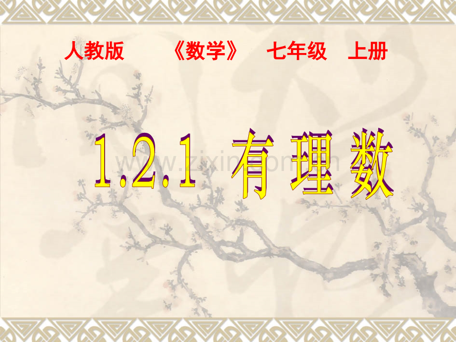 人教版数学初一上册有理数.pptx_第1页