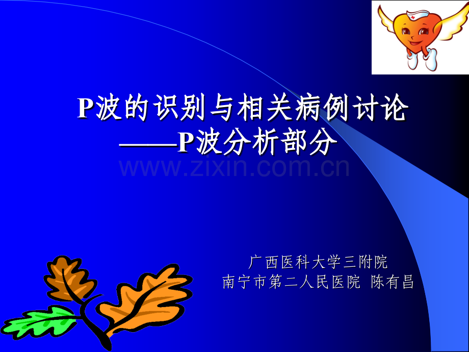 P波的识别与相关病例讨资料.pptx_第1页