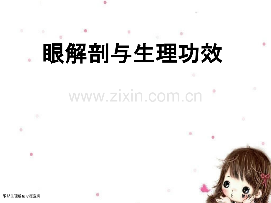 眼部生理解剖专题宣讲.pptx_第1页