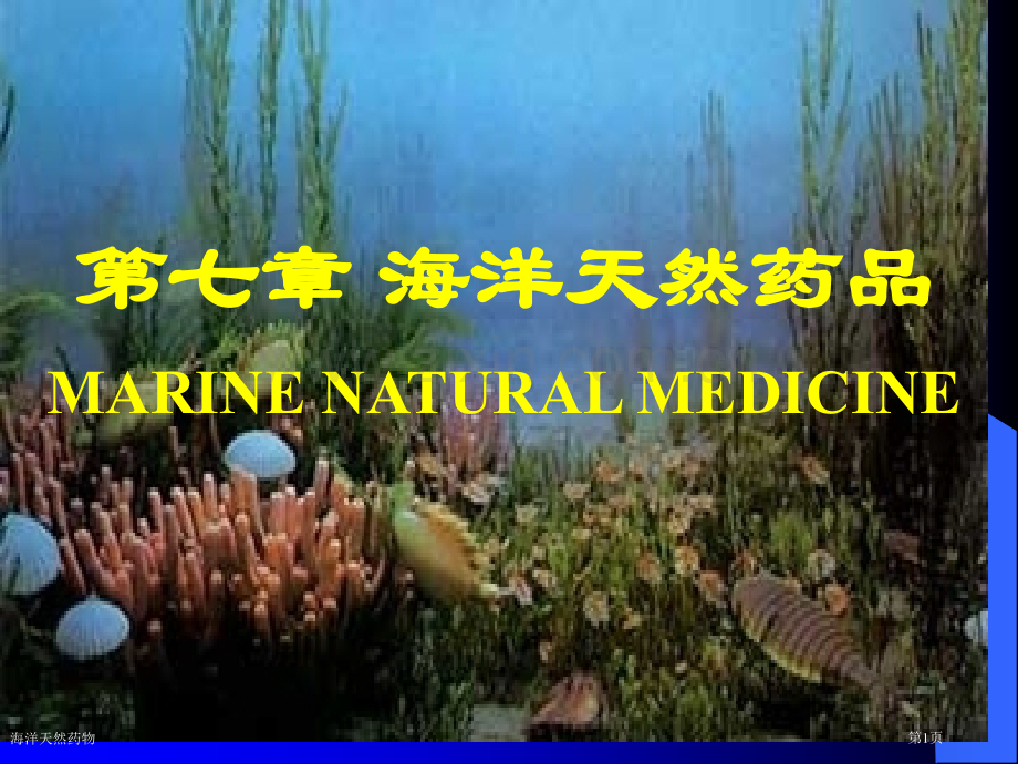 海洋天然药物专家讲座.pptx_第1页
