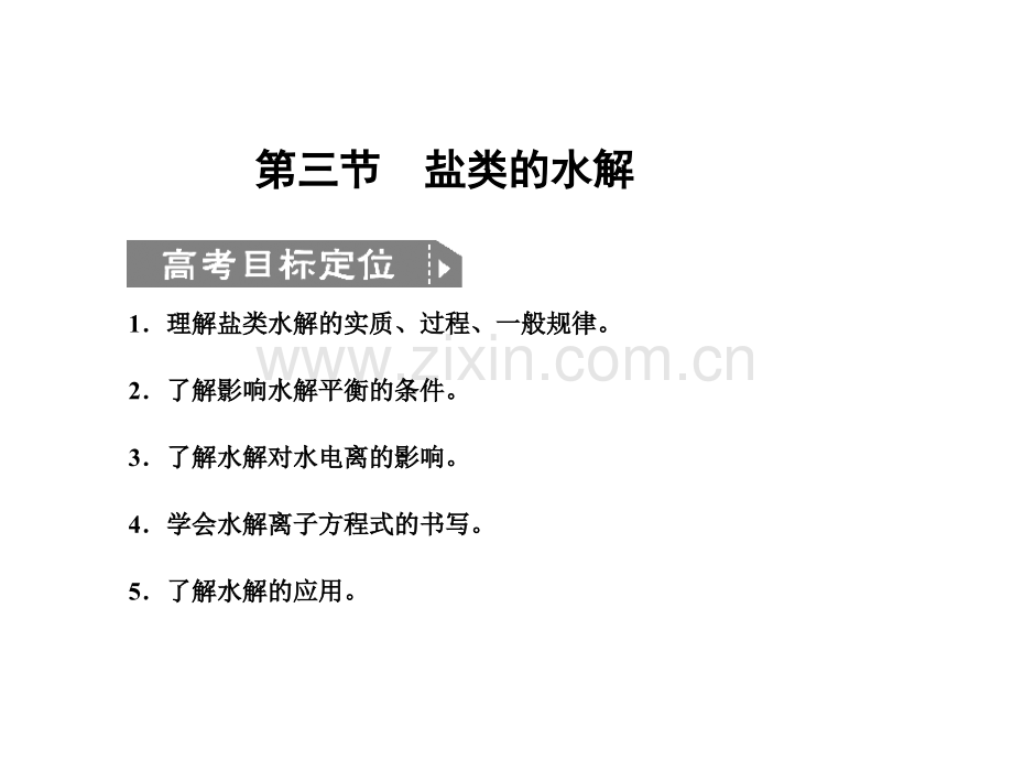 2011化学高考必备练习全套83盐类的水解.pptx_第1页