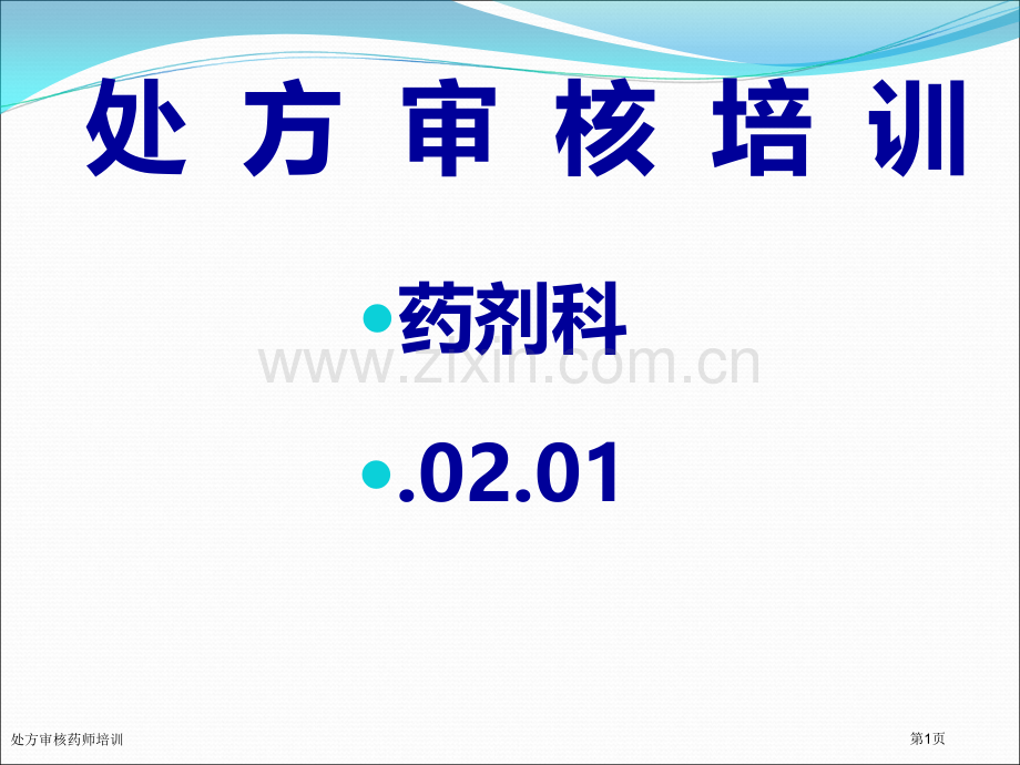 处方审核药师培训.pptx_第1页