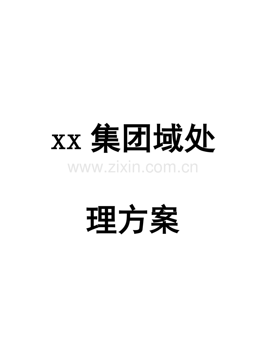 集团域管理实施方案.doc_第1页