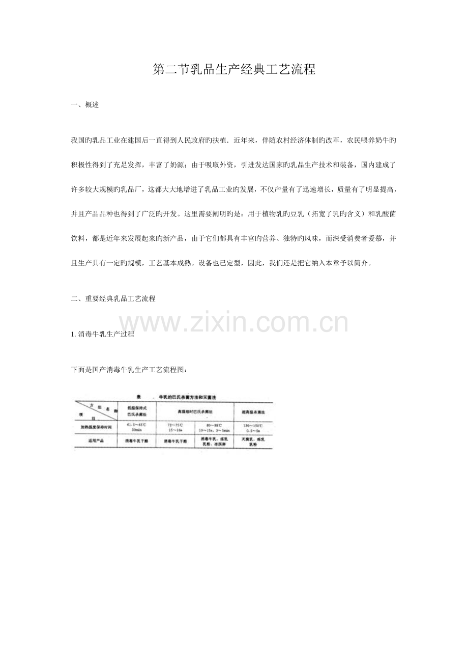第二节乳品生产典型工艺流程.doc_第1页