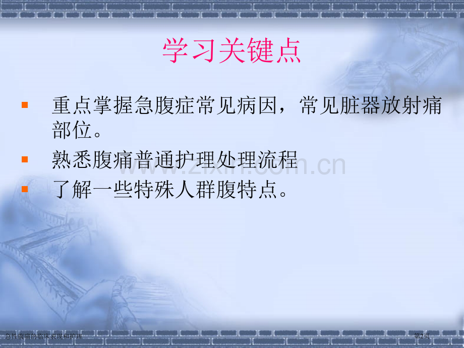 急性腹痛的临床表现和护理专家讲座.pptx_第2页