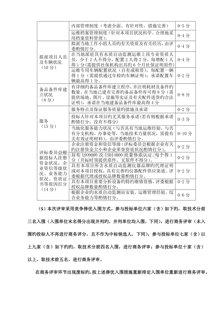 诸暨市环境监测站水质自动监测站运行维护服务采购项目采购及相关概要.doc_第2页