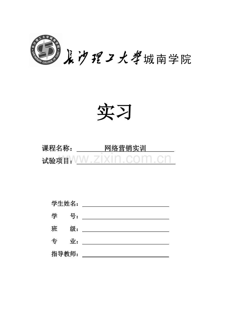 网络营销课程设计.doc_第1页