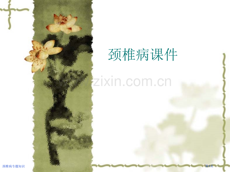 颈椎病专题知识专家讲座.pptx_第1页