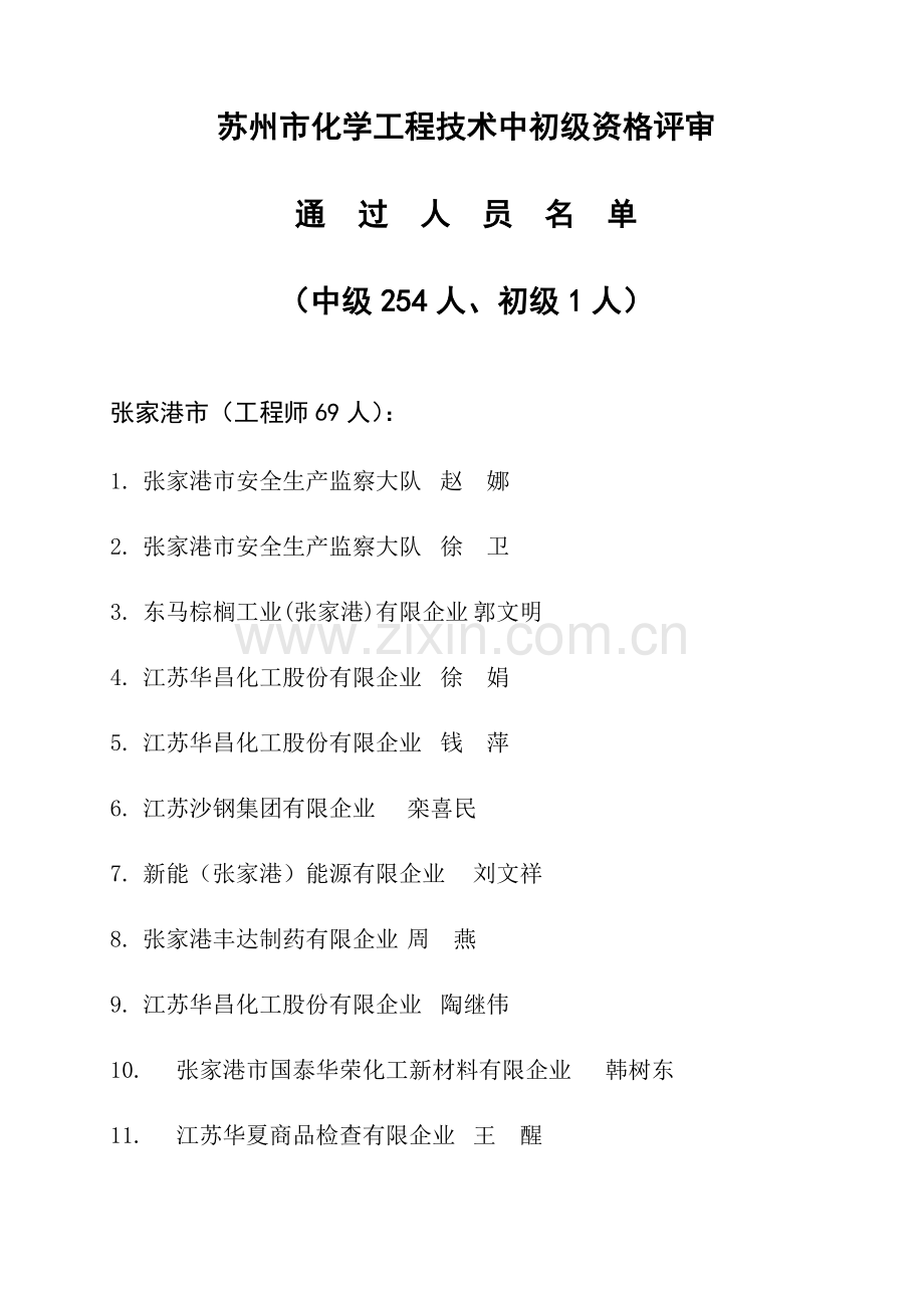 苏州市化学工程技术中初级资格评审.doc_第1页