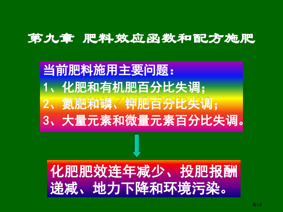 肥料效应函数和配方施肥公开课一等奖优质课大赛微课获奖课件.pptx_第1页