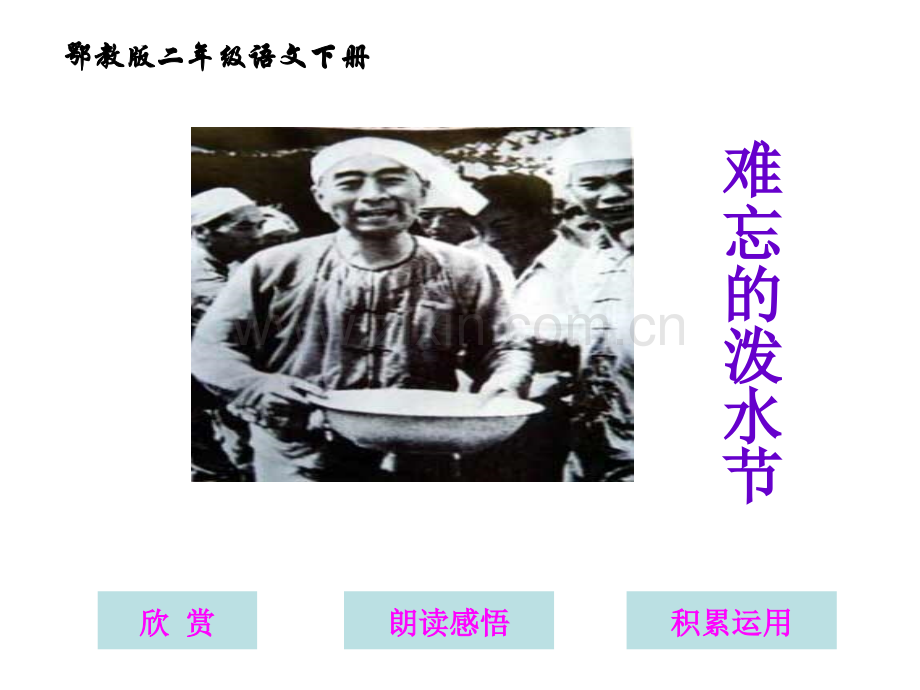 2015春鄂教版语文二下难忘的泼水节.pptx_第1页
